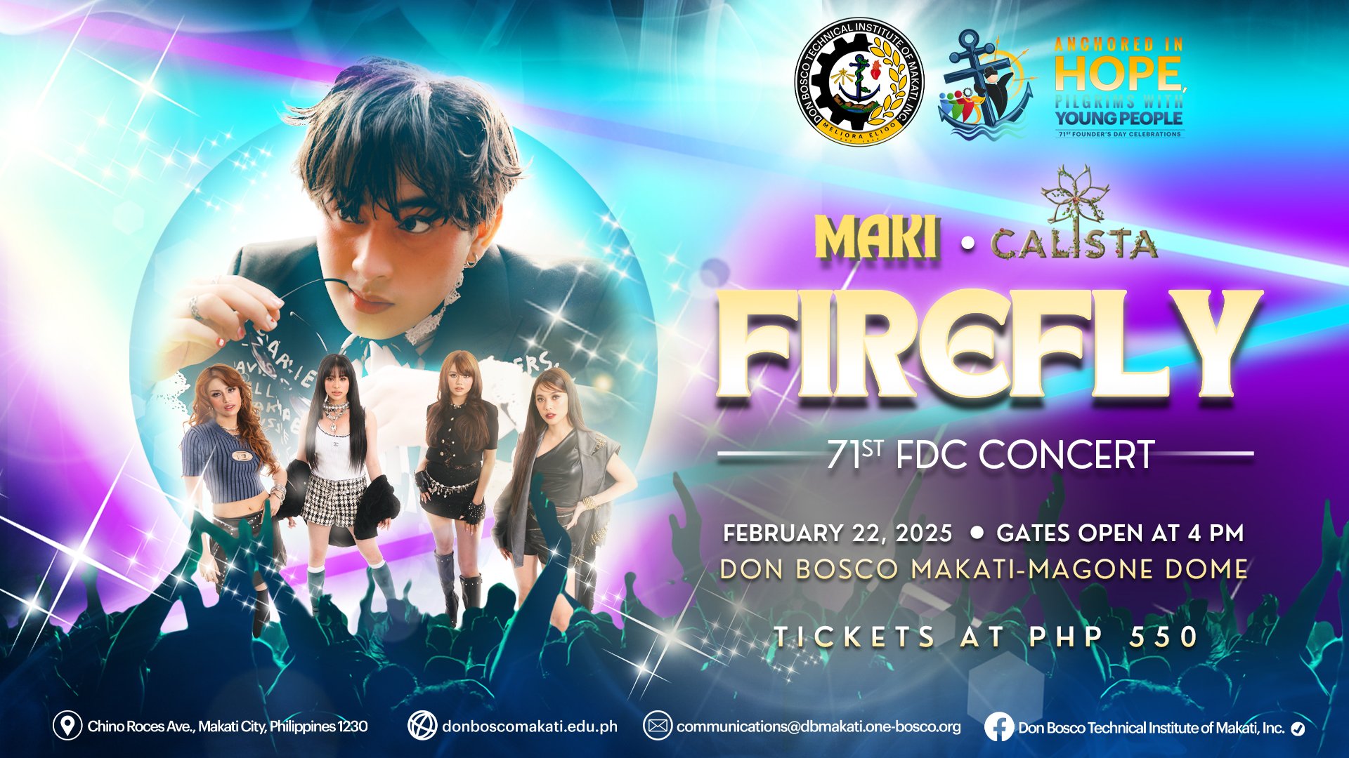71st FDC CONCERT: MAKI | CALISTA | FIREFLY