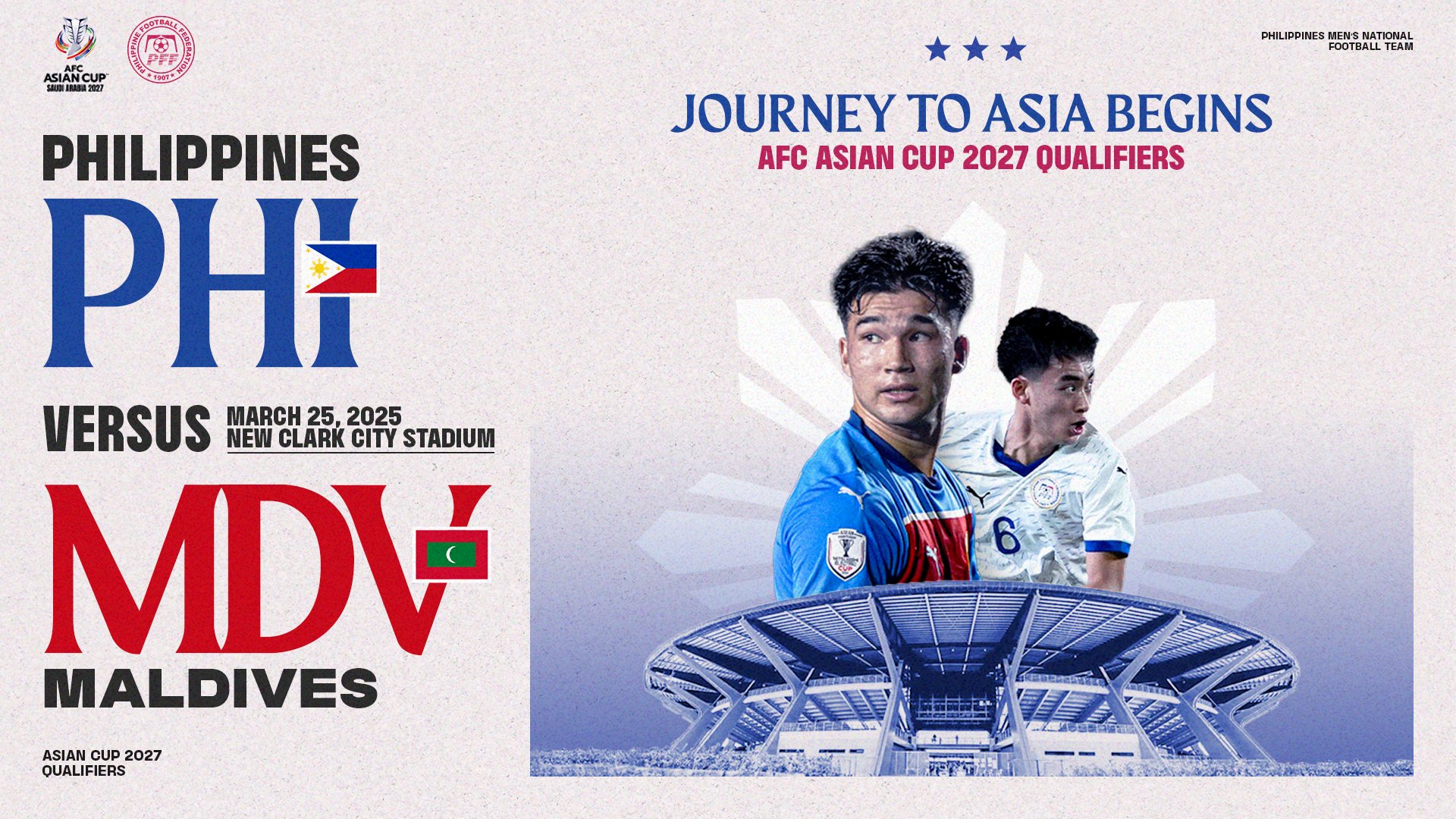 AFC Asian Cup 2027 Qualifiers - PHILIPPINES vs MALDIVES