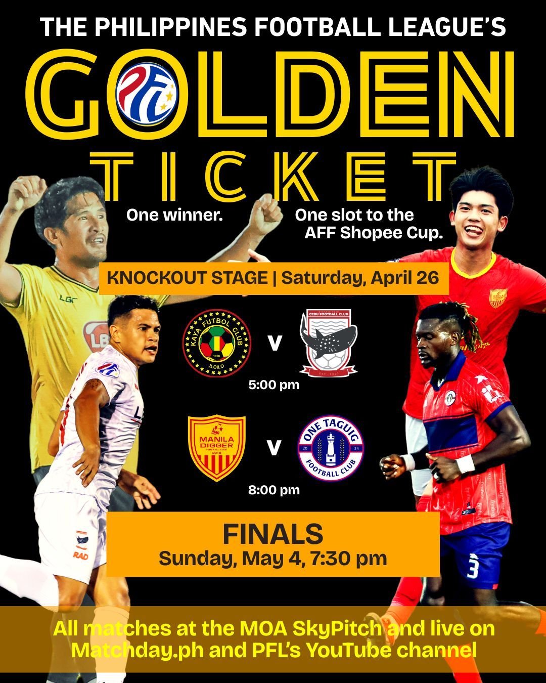 PFL 2024/25: SEMIFINALS - Kaya FC - Iloilo vs Dynamic Herb Cebu FC | Manila Digger FC vs One Taguig FC