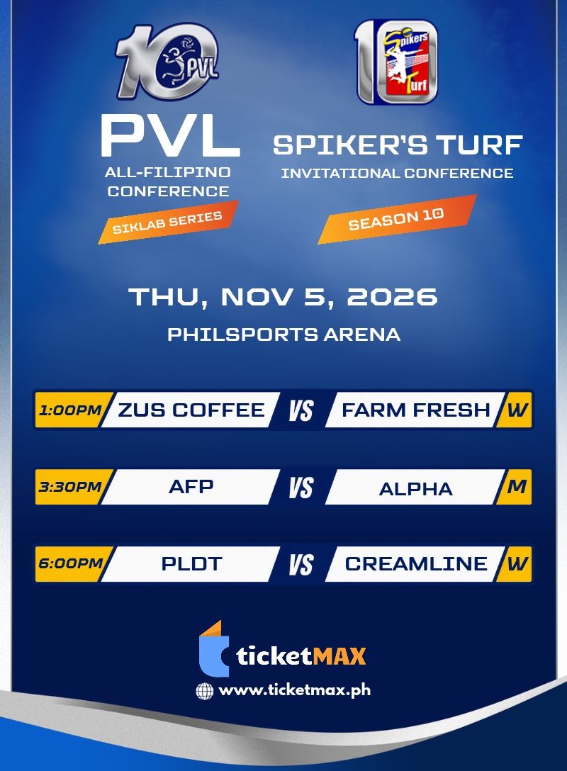 ZUS COFFE vs FARM FRESH, AFP vs ALPHA, PLDT vs CREAMLINE - PVL AFC 2026 SIKLAB SERIES